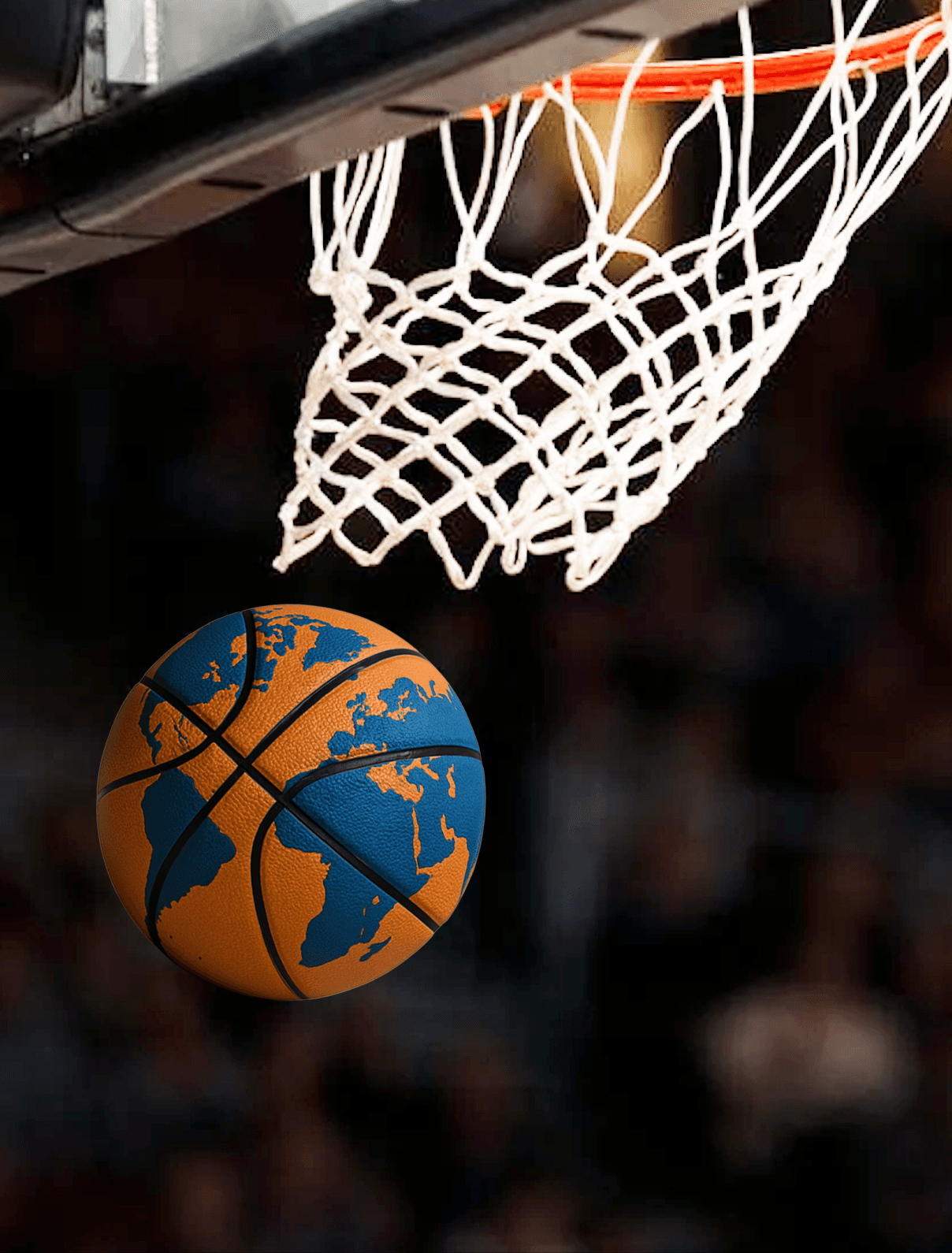 Image of basket and basketball