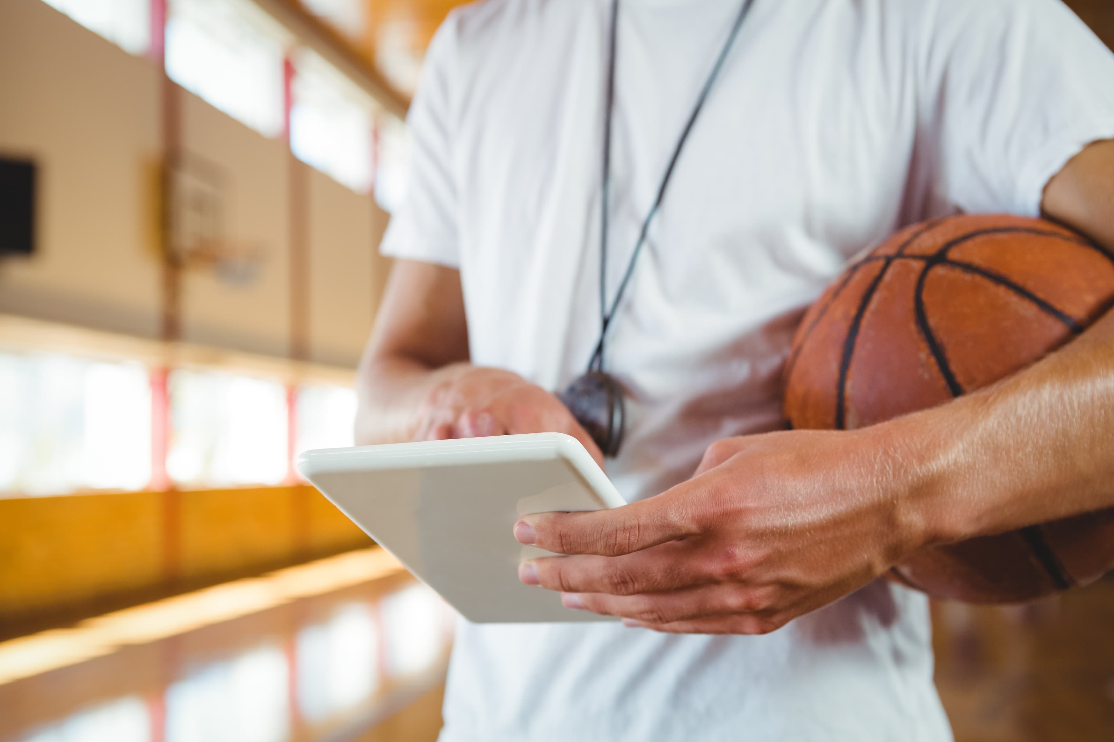 Basketball coach planning an event